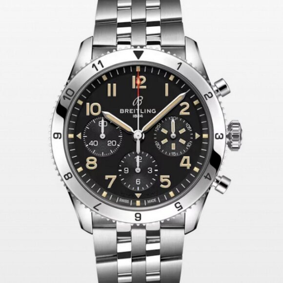 Breitling Classic Avi Chronograph 42 P-51 Mustang - Stainless Steel On Bracelet - Picture 1 of 1